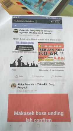 Ujaran Kebencian, Manajemen X-BAR Laporkan Akun Facebook Ini